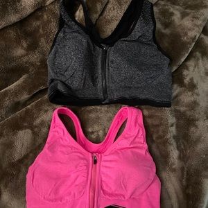 Zipper front (post surgical) sports bras